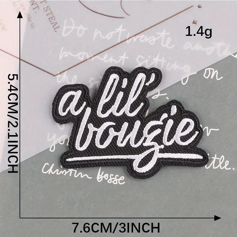 A Lil' Bougie Embroidered Patch For Trucker Hats & More
