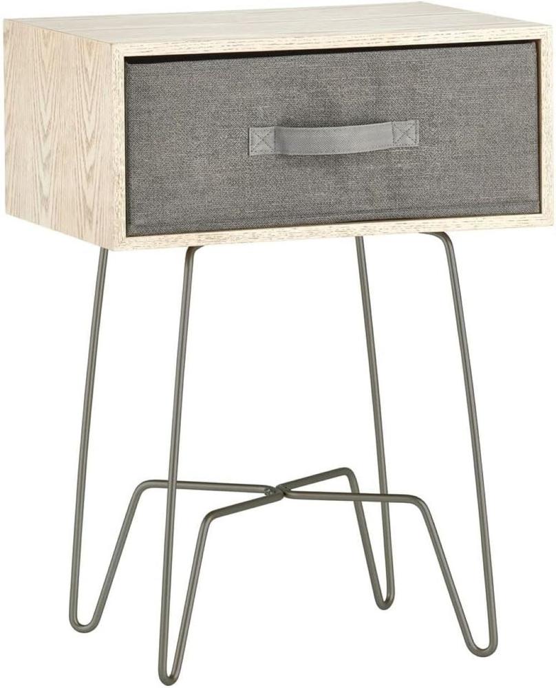 mDesign Modern Industrial Side Table