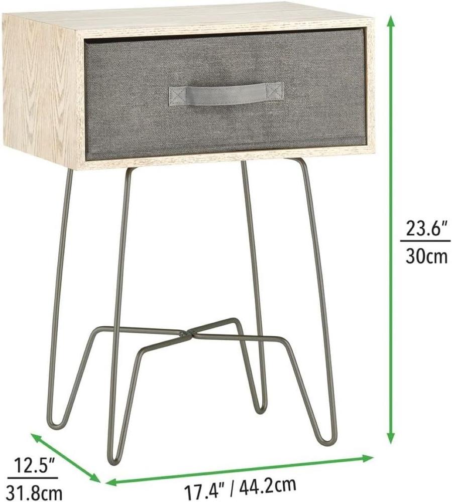 mDesign Modern Industrial Side Table