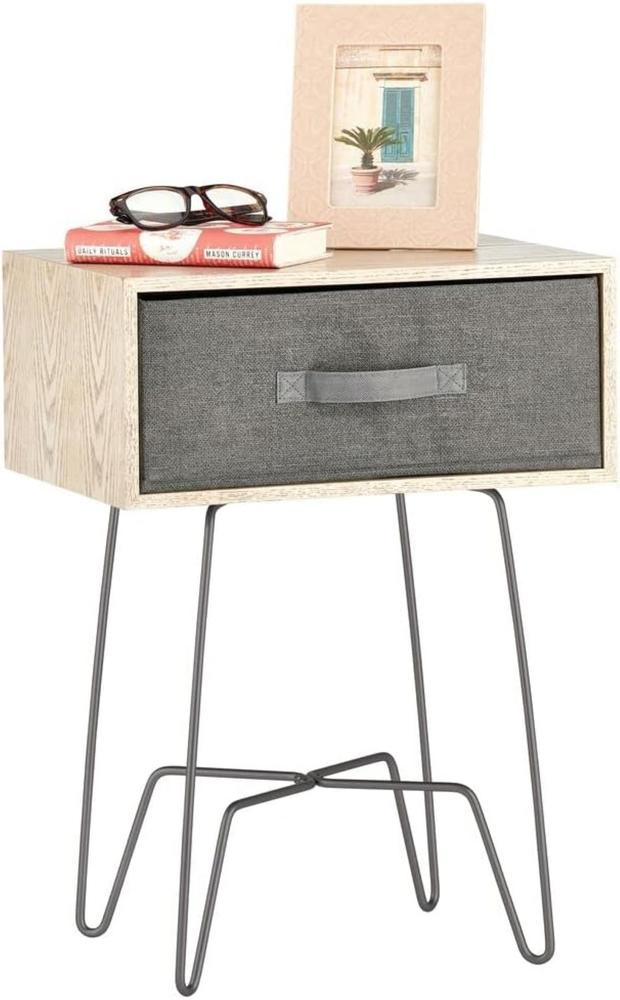 mDesign Modern Industrial Side Table