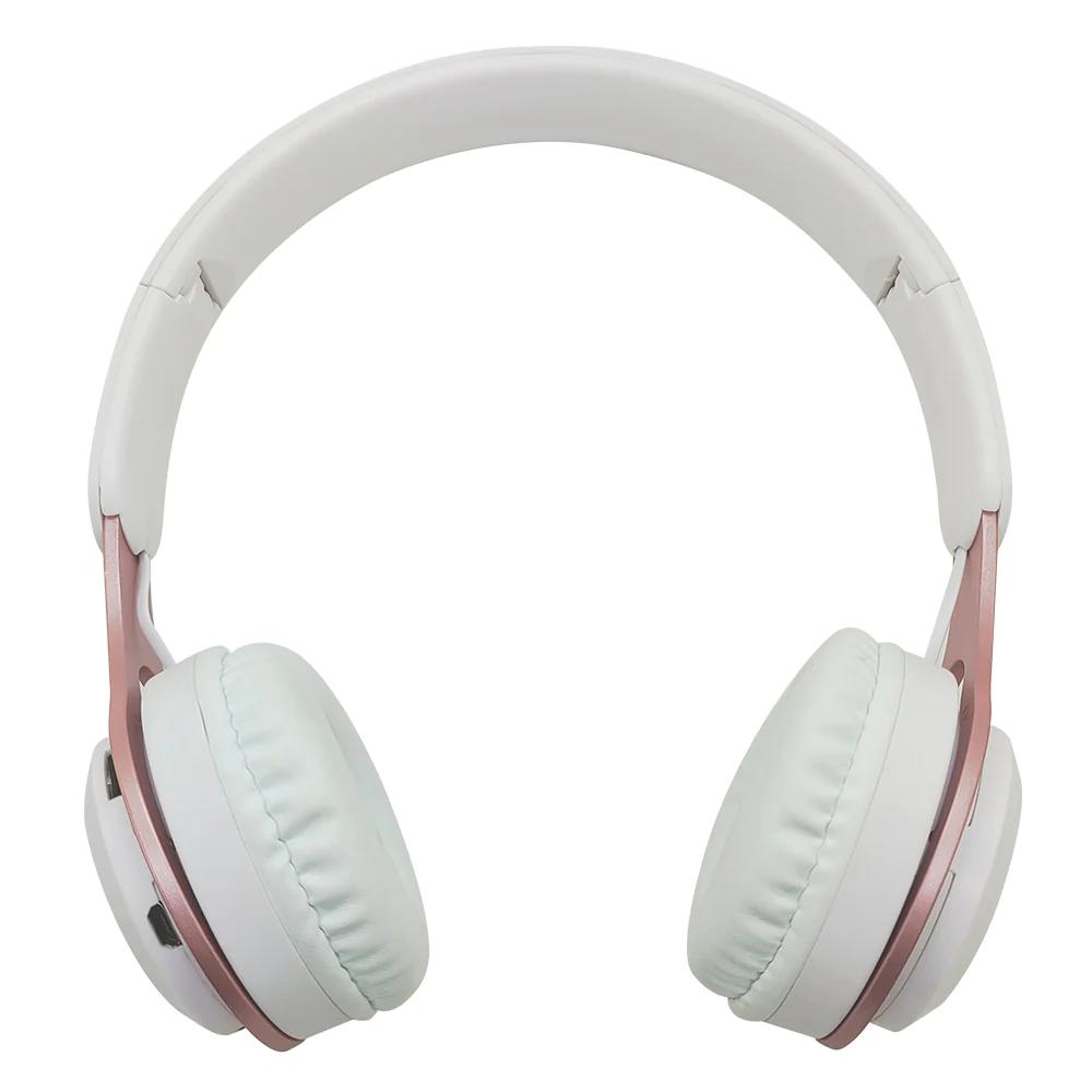 Gabba Goods Metallix Core Wireless Headphones - White/Rose Gold