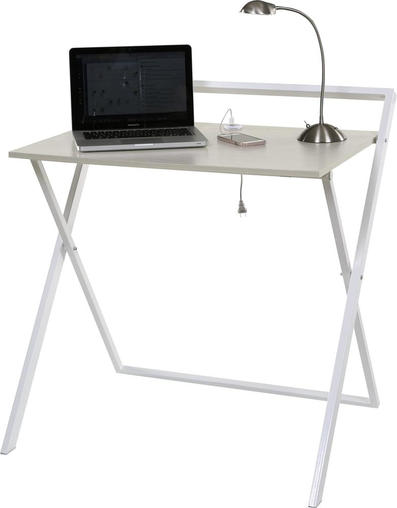 OneSpace Folding Desk with USB Charger