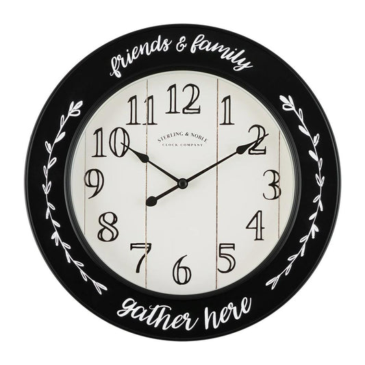 Sterling & Noble Farmhouse Expressions Wall Clock