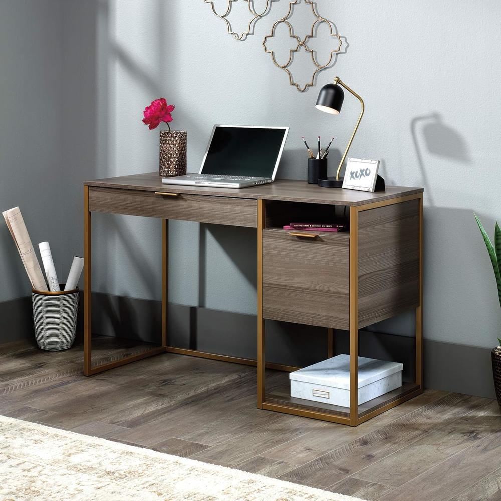 Sauder International Lux Pedestal Desk