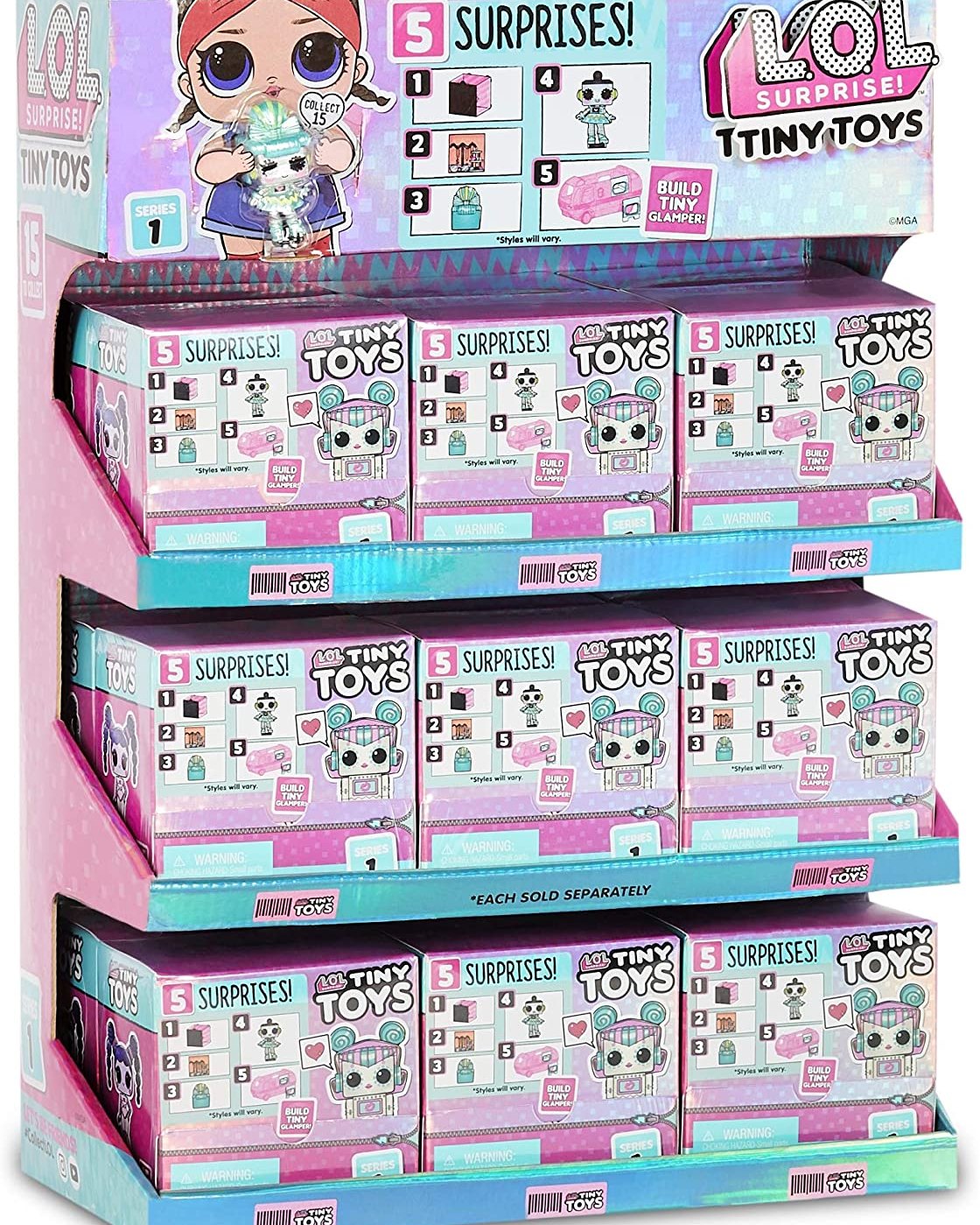 L.O.L. Surprise! Tiny Toys Full Series 1–18 Pack Build a Tiny Glamper