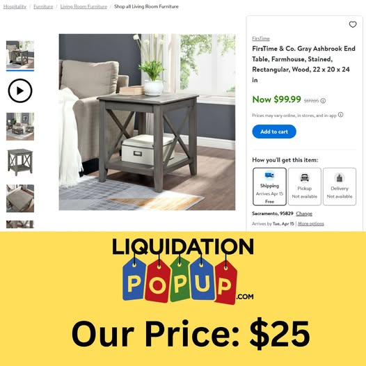 FirsTime & Co. Ashbrook End Table