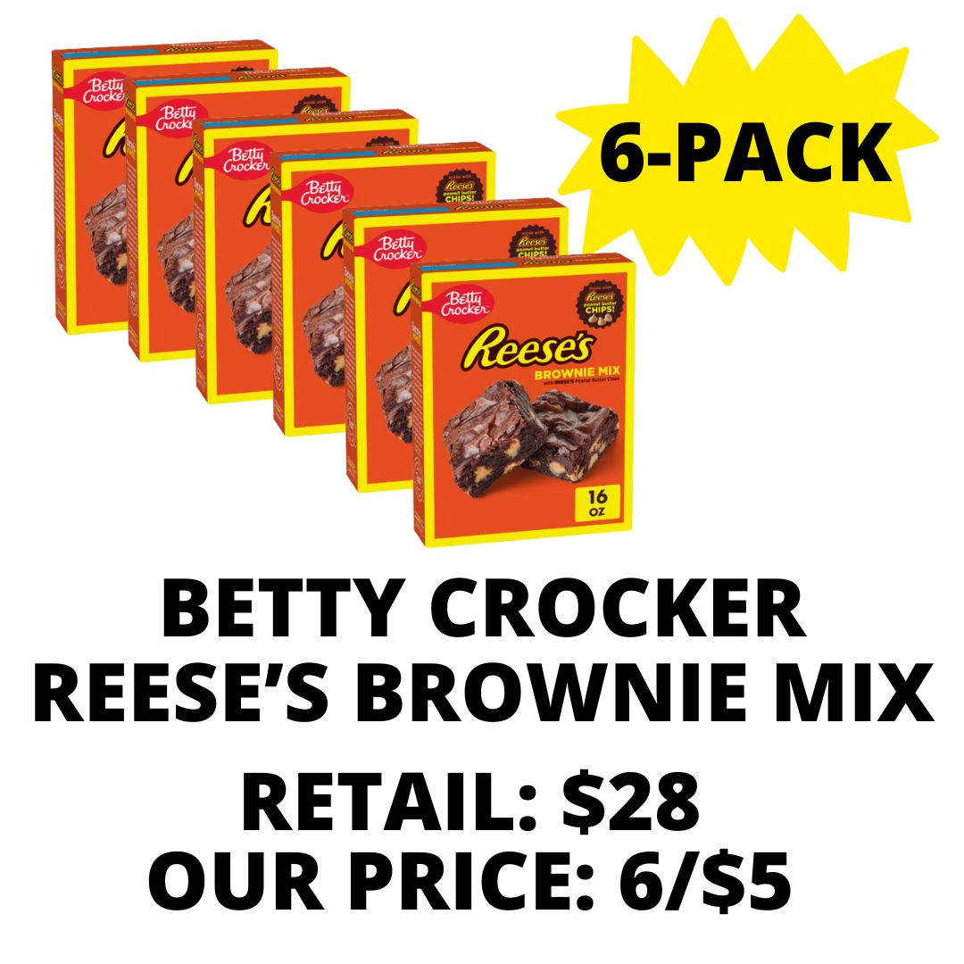Betty Crocker Reese’s Brownie Mix – 6-Pack