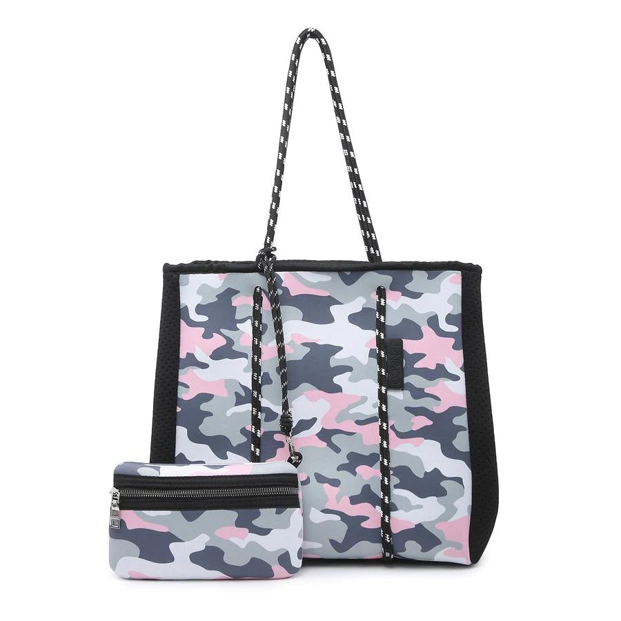 Neoprene Tote Collection Rope Bag With Pouch