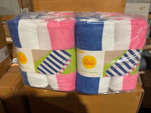 Sun Squad 2-Pack Striped Beach Towels