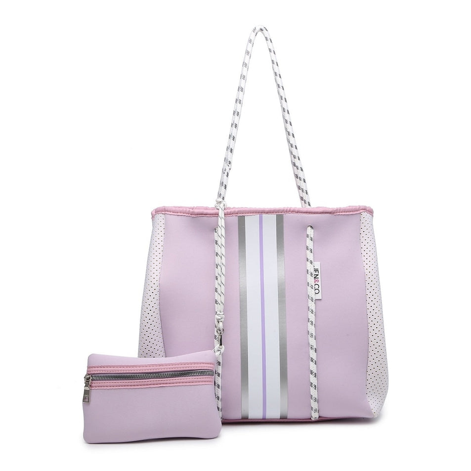 Neoprene Tote Collection Rope Bag With Pouch