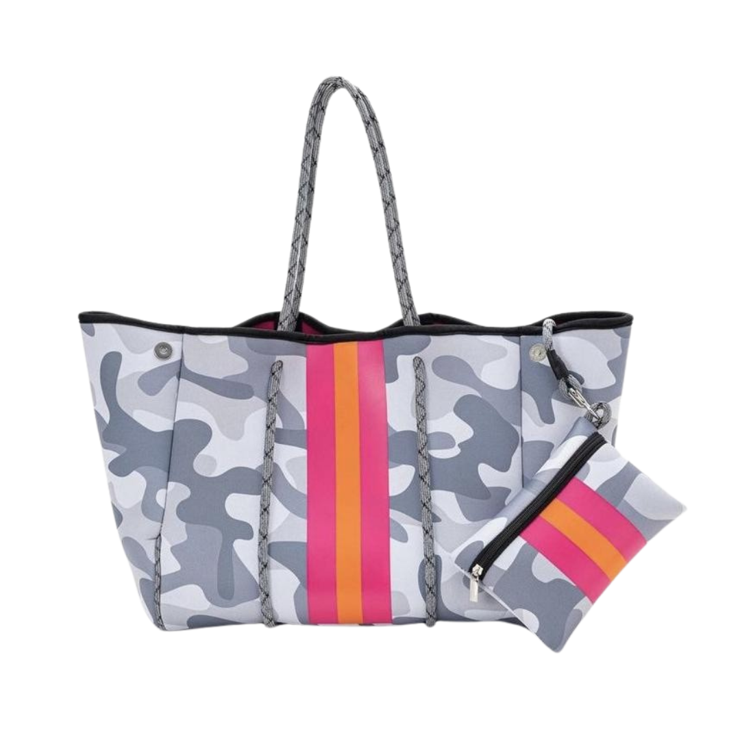 Neoprene Tote Collection Rope Bag With Pouch