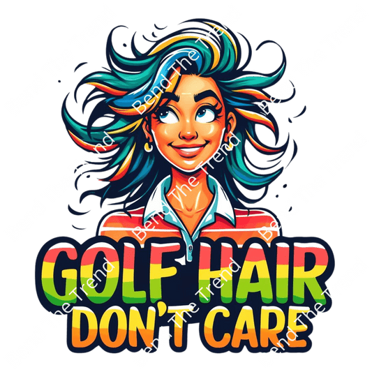 Funny Golf Woman T-Shirt Graphics, Transparent Digital Download for DTF Design Gang Sheet