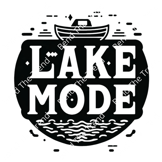 Funny Lake T-Shirt Graphics, Transparent Digital Download for DTF Design Gang Sheet