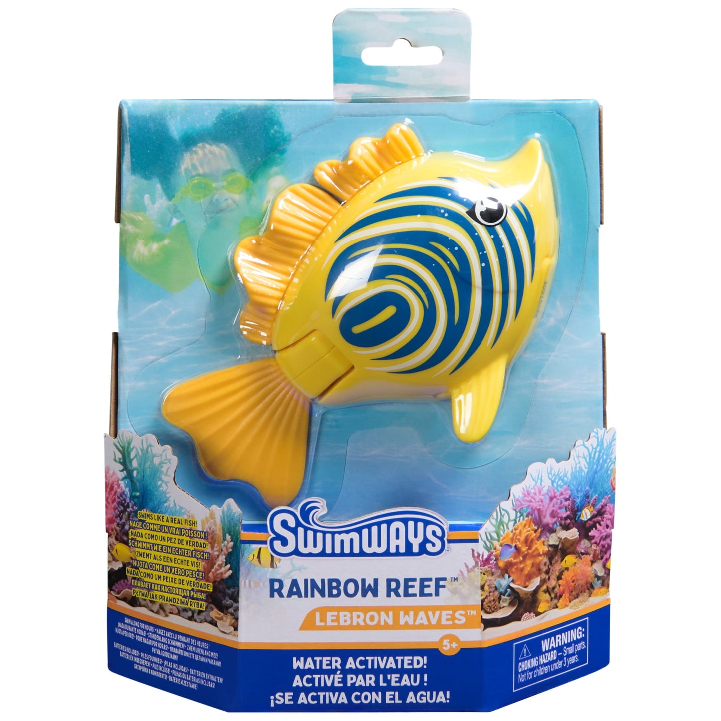 SwimWays Rainbow Reef Fish Battery-Operated Swim Toy