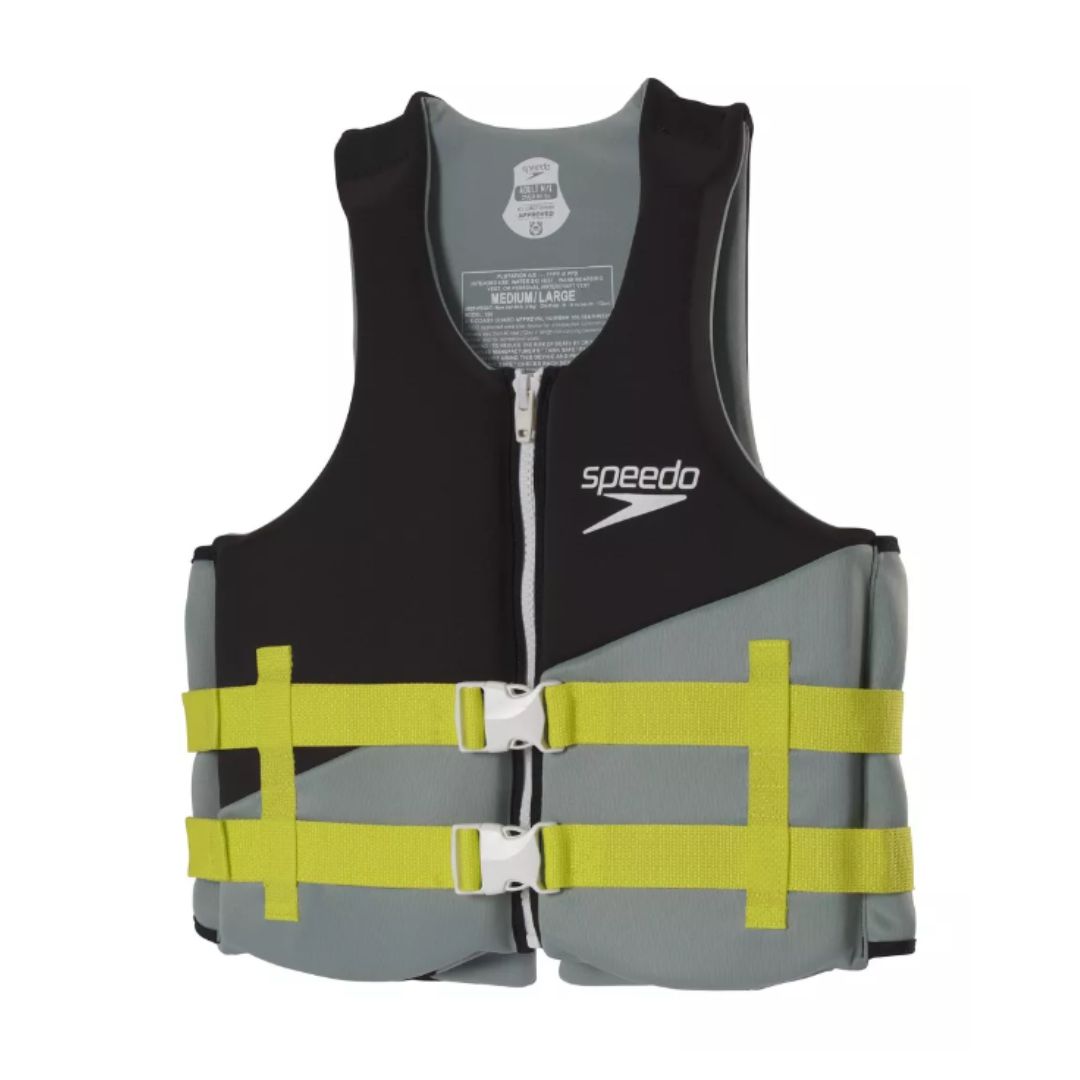 Speedo Adult Life Vest - Black/Gray XL/XXL