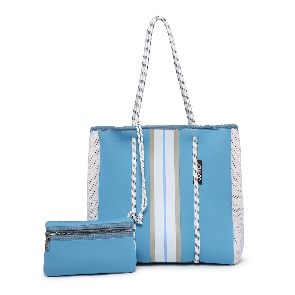 Neoprene Tote Collection Rope Bag With Pouch