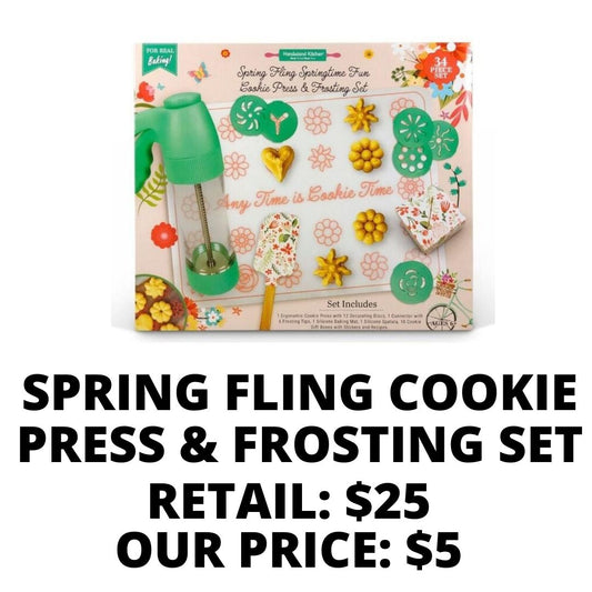 Spring Fling Cookie Press & Frosting Set