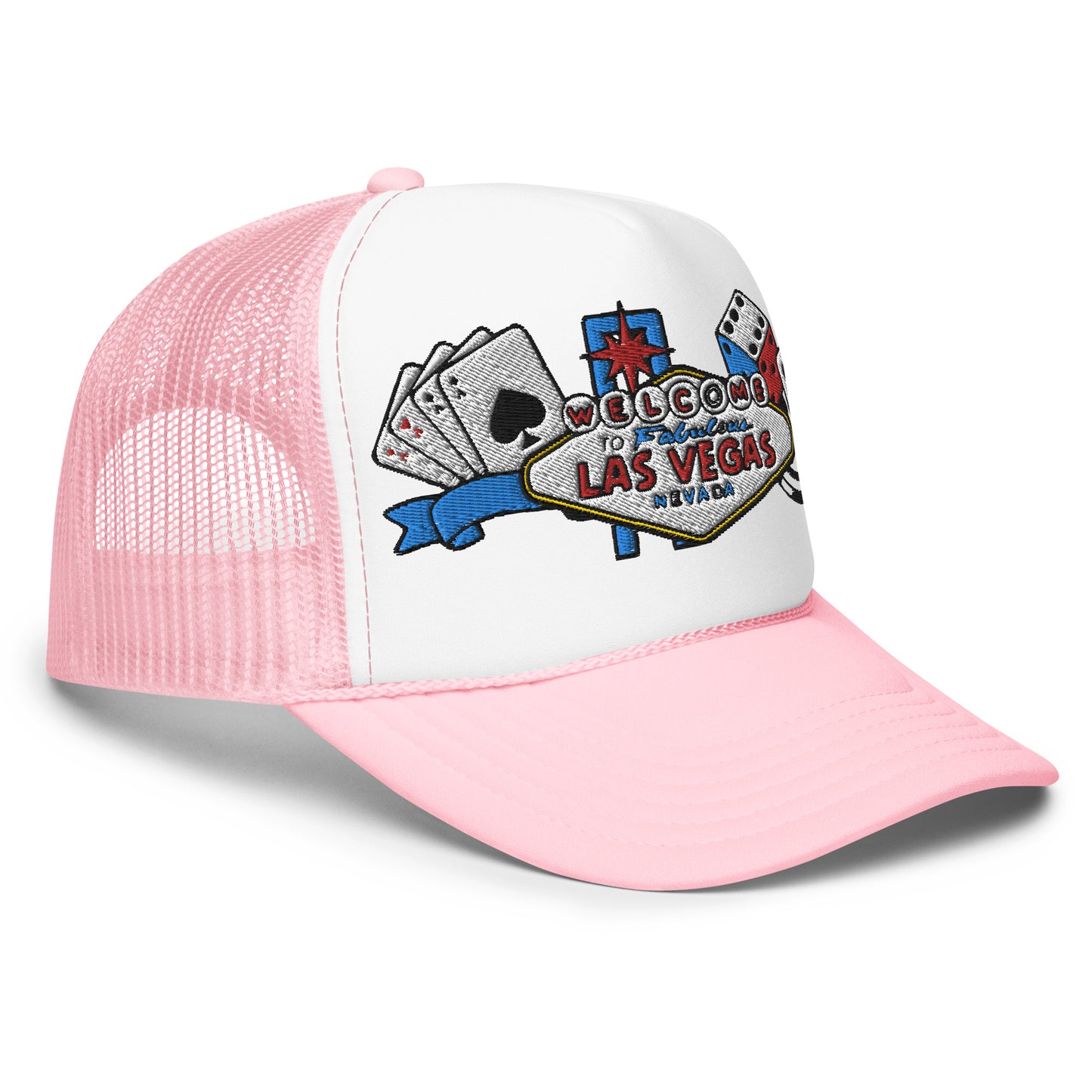 Las Vegas Embroidered Patches Otto Foam Trucker Hat