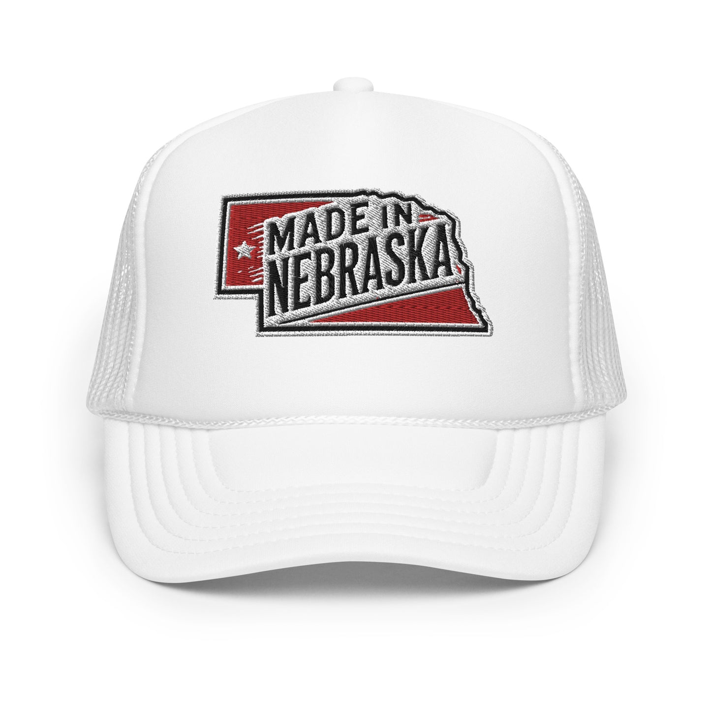 Otto Foam Trucker Hat With Made In Nebraska Embroidered Patch
