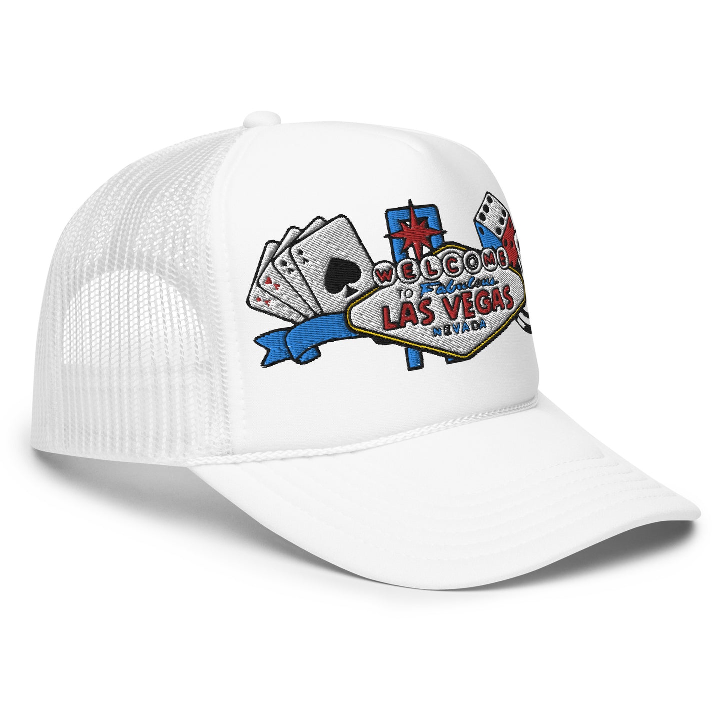 Las Vegas Embroidered Patches Otto Foam Trucker Hat