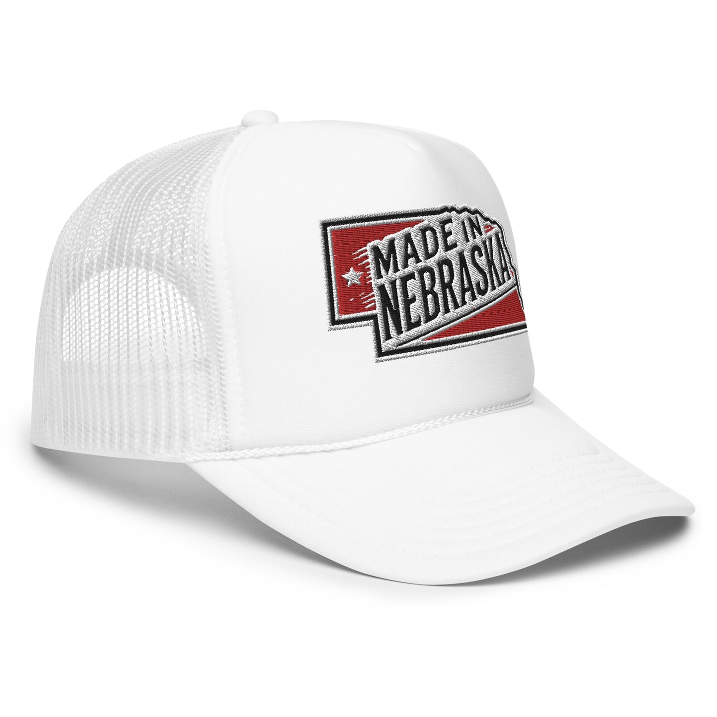 Otto Foam Trucker Hat With Made In Nebraska Embroidered Patch