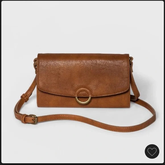 Universal Thread Ring Mini Crossbody Bag – Cognac