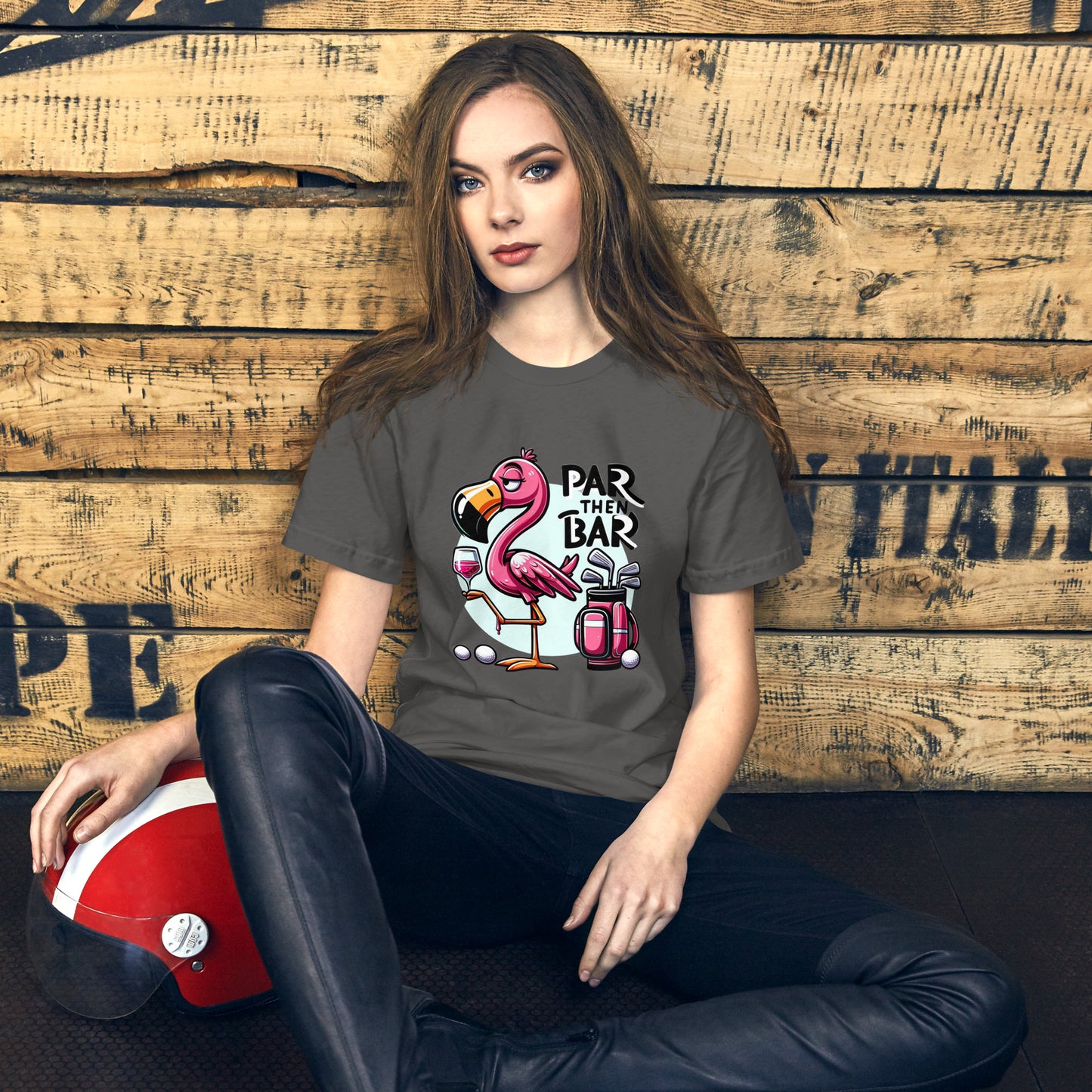 Funny Golf Printed T-Shirt: Par Then Bar Unisex Short Sleeve Tee