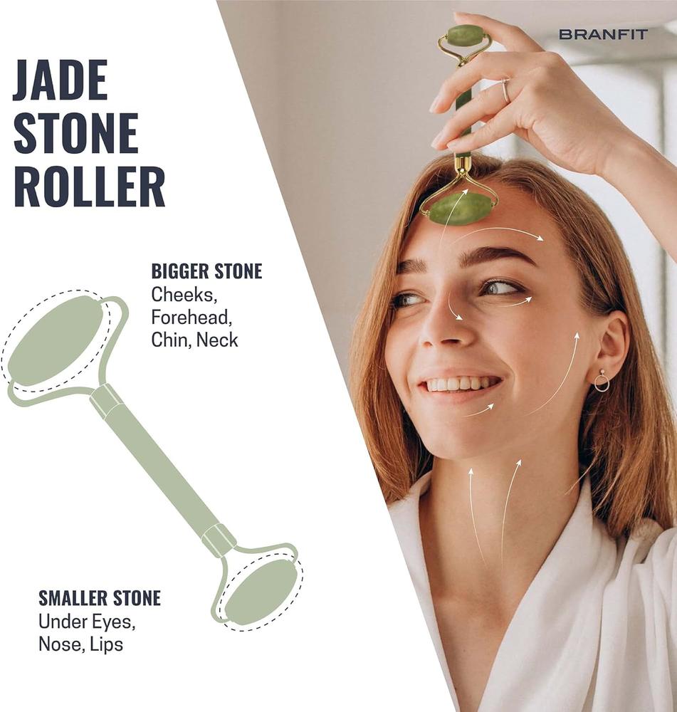 Jade Roller and Gua Sha Massage Tool