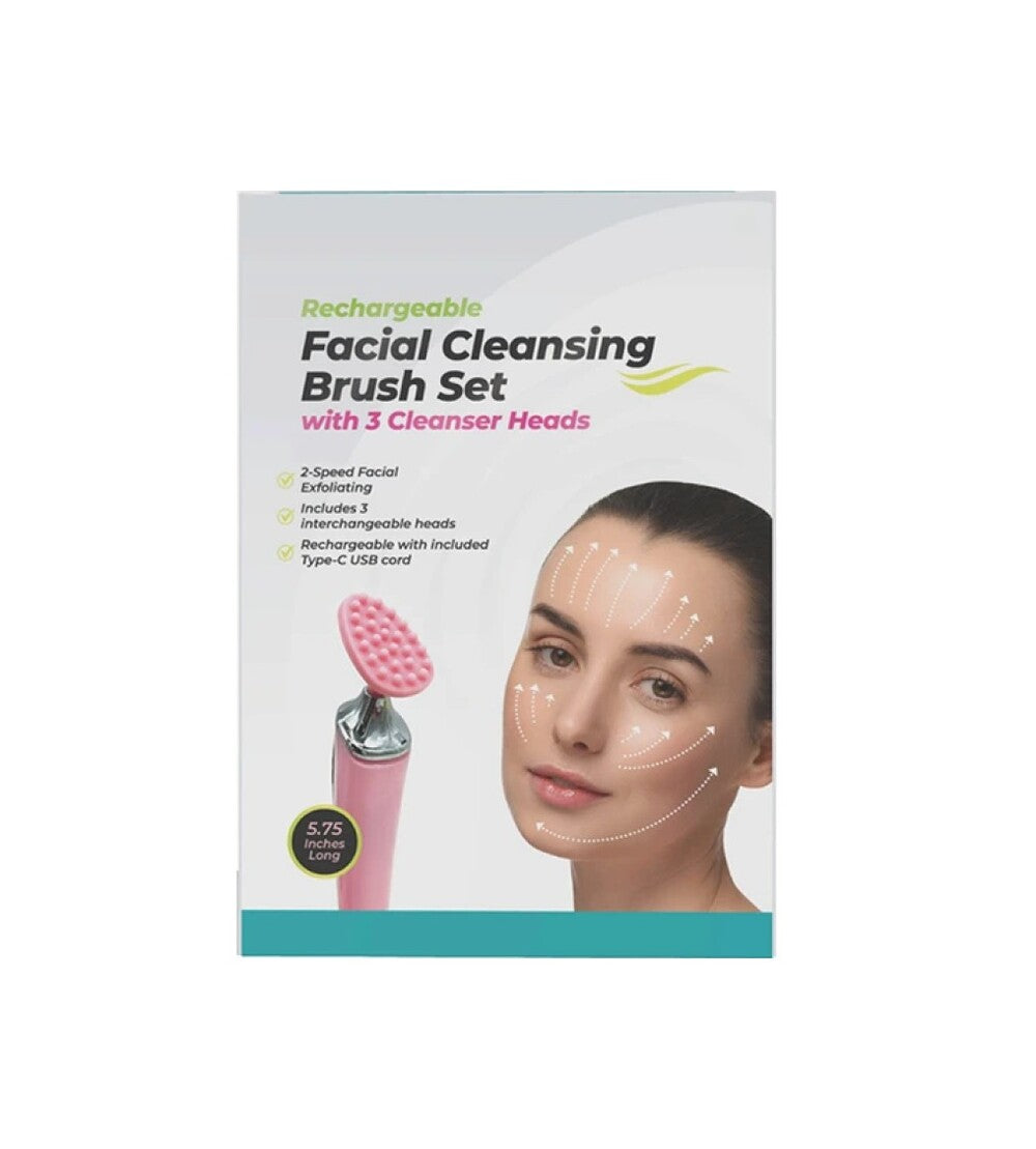 Rechargeable Facial Cleansing Brush Set