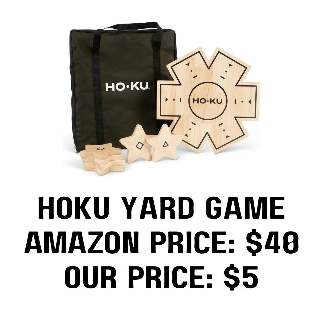 HOKU Wooden Yard Game – Complete Set w/ Carrying Bag