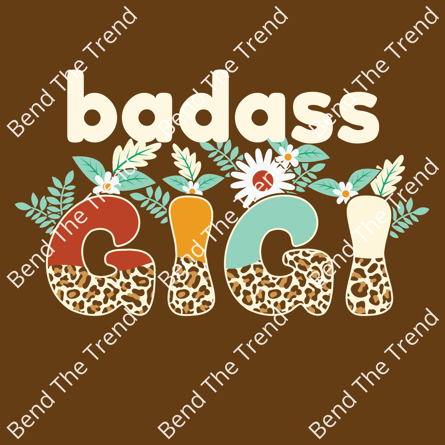 Custom "Badass Grandma/GiGi/NaNa" T-Shirt/Trucker Hat/Bag/Mug PNG Image-Ready to Print Graphic! DTF/Sublimation/Screenprint