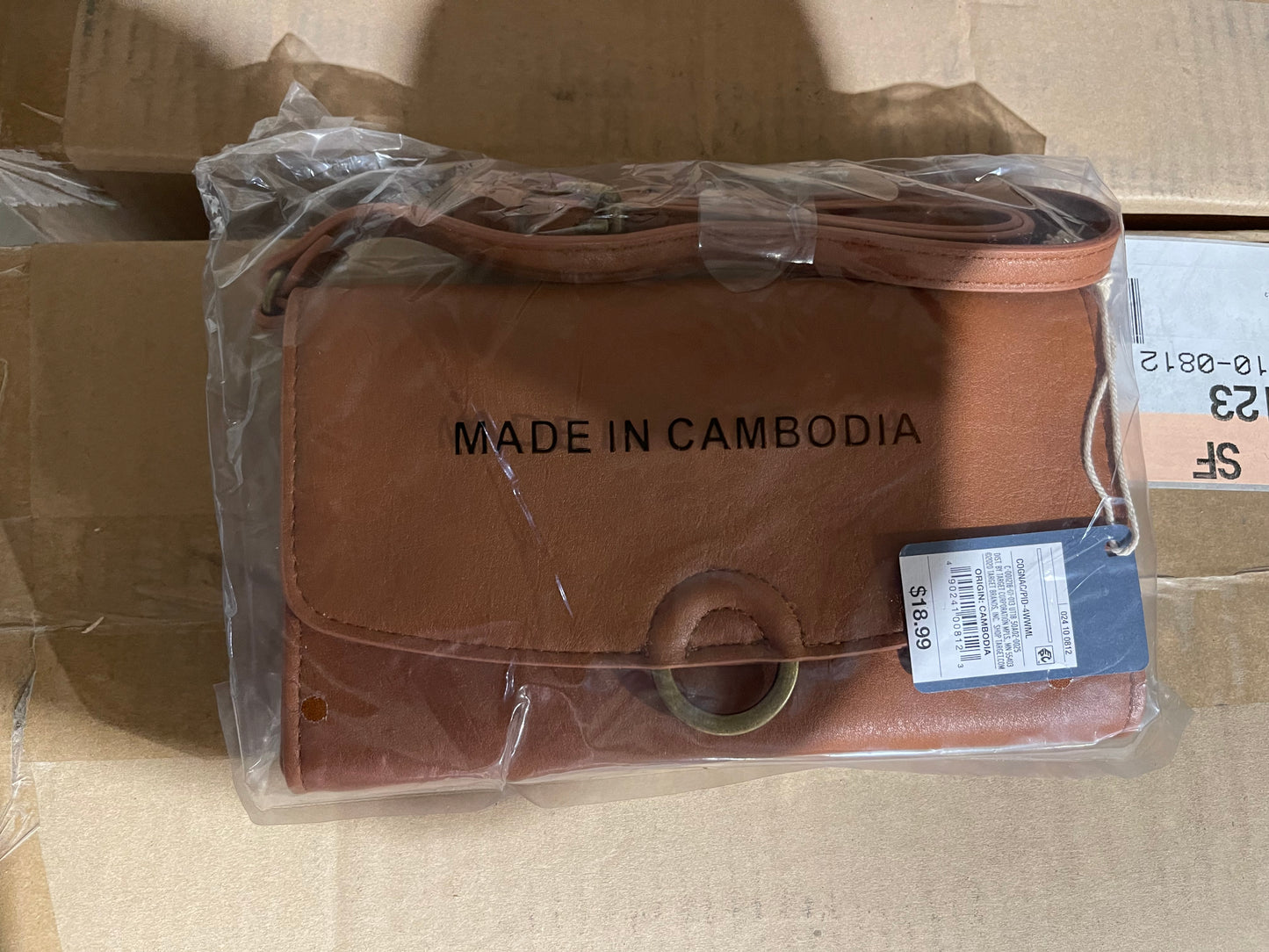 Universal Thread Ring Mini Crossbody Bag – Cognac