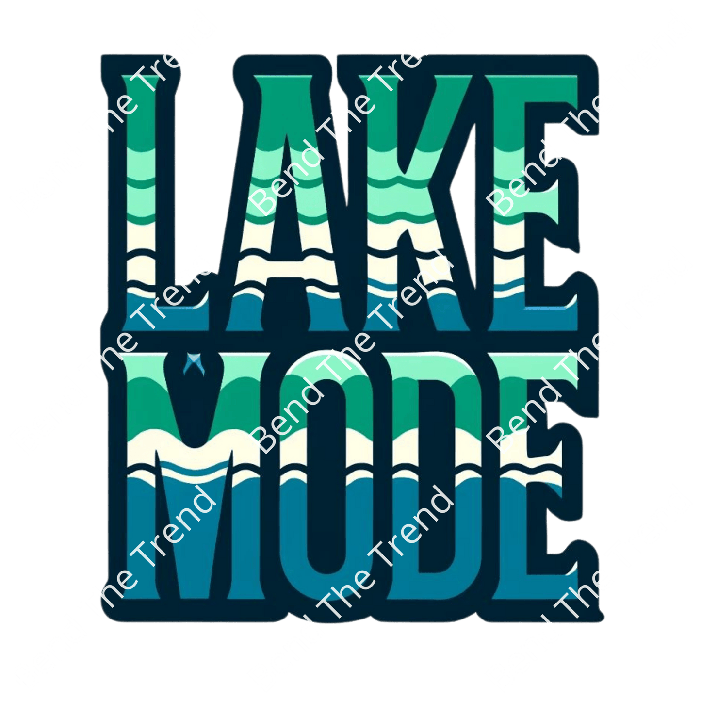 Funny Lake T-Shirt Graphics, Transparent Digital Download for DTF Design Gang Sheet