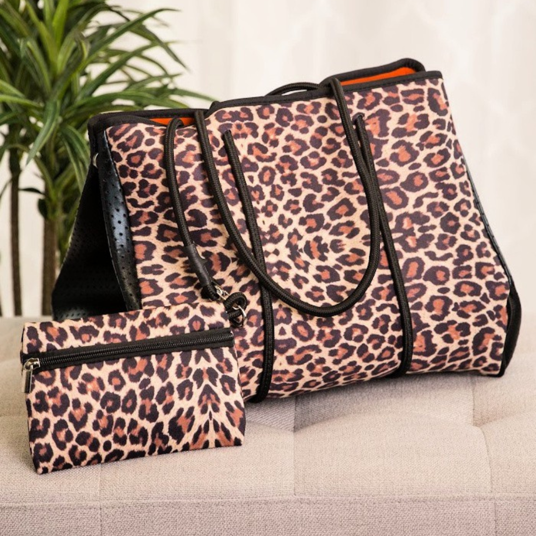 Neoprene Tote Collection Rope Bag With Pouch