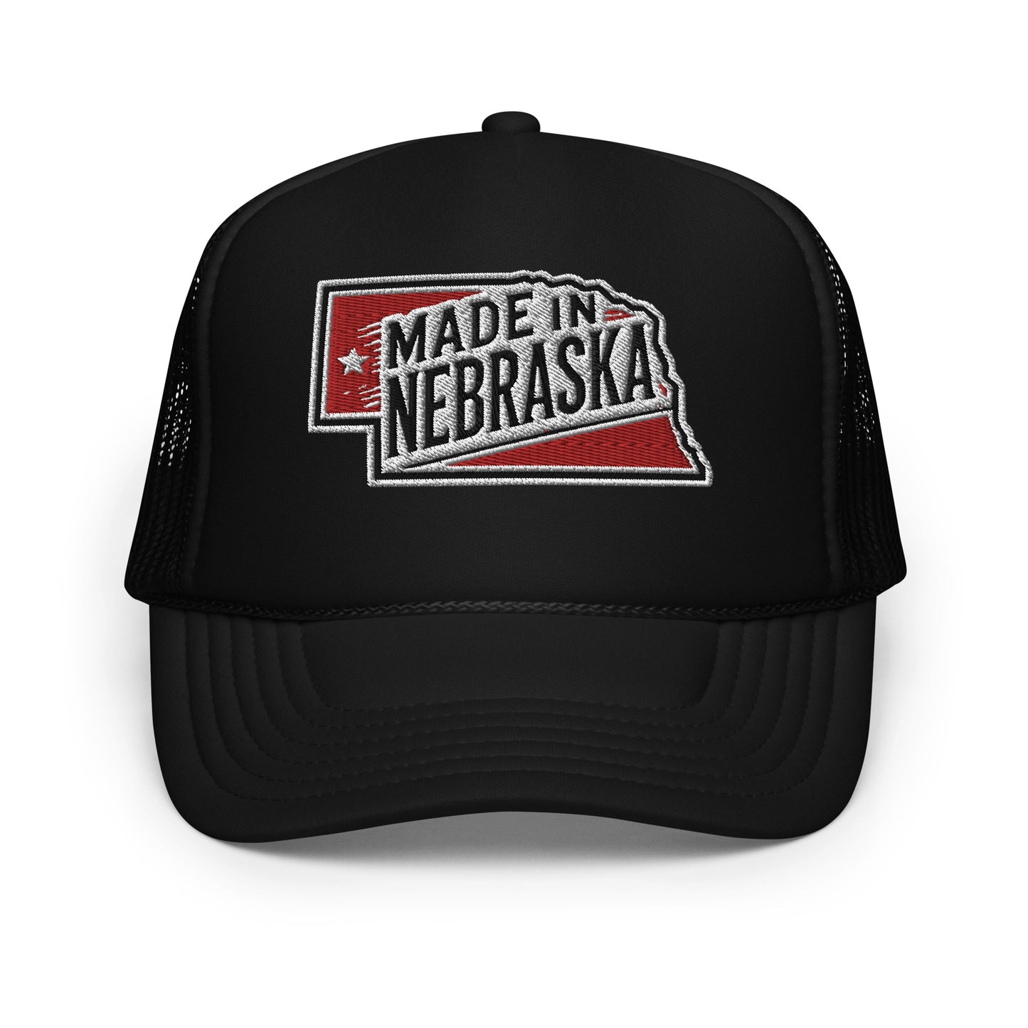 Otto Foam Trucker Hat With Made In Nebraska Embroidered Patch