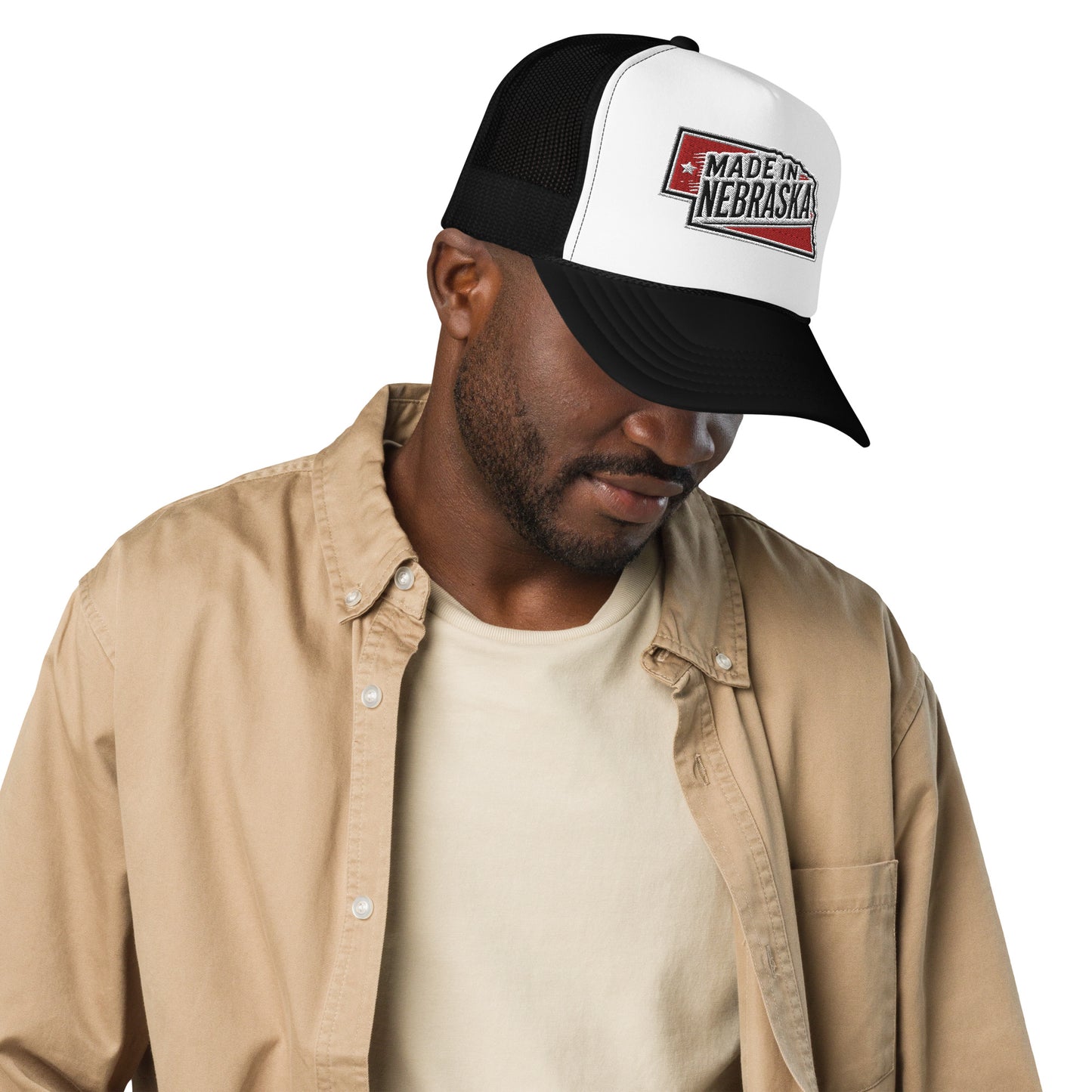 Otto Foam Trucker Hat With Made In Nebraska Embroidered Patch