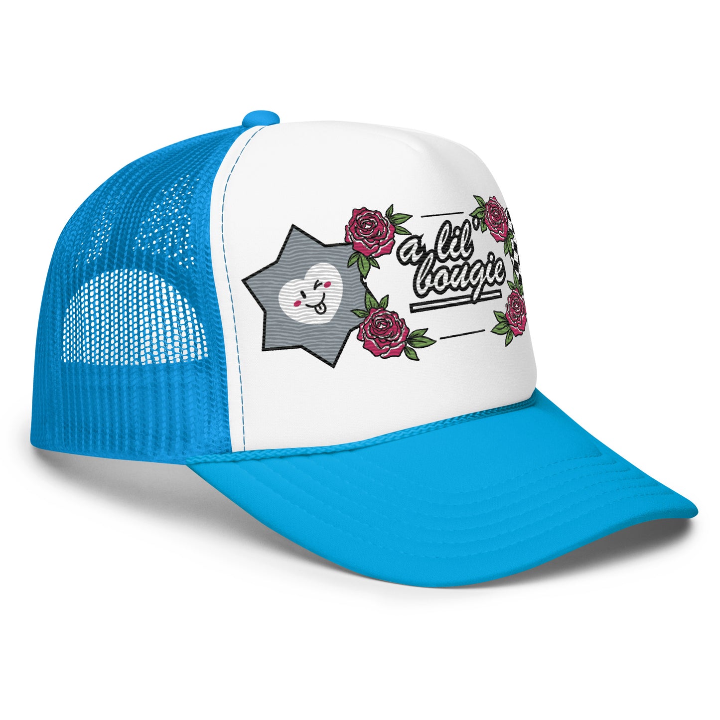 A Lil Bougie Embroidered Patches Otto Foam Trucker Hat