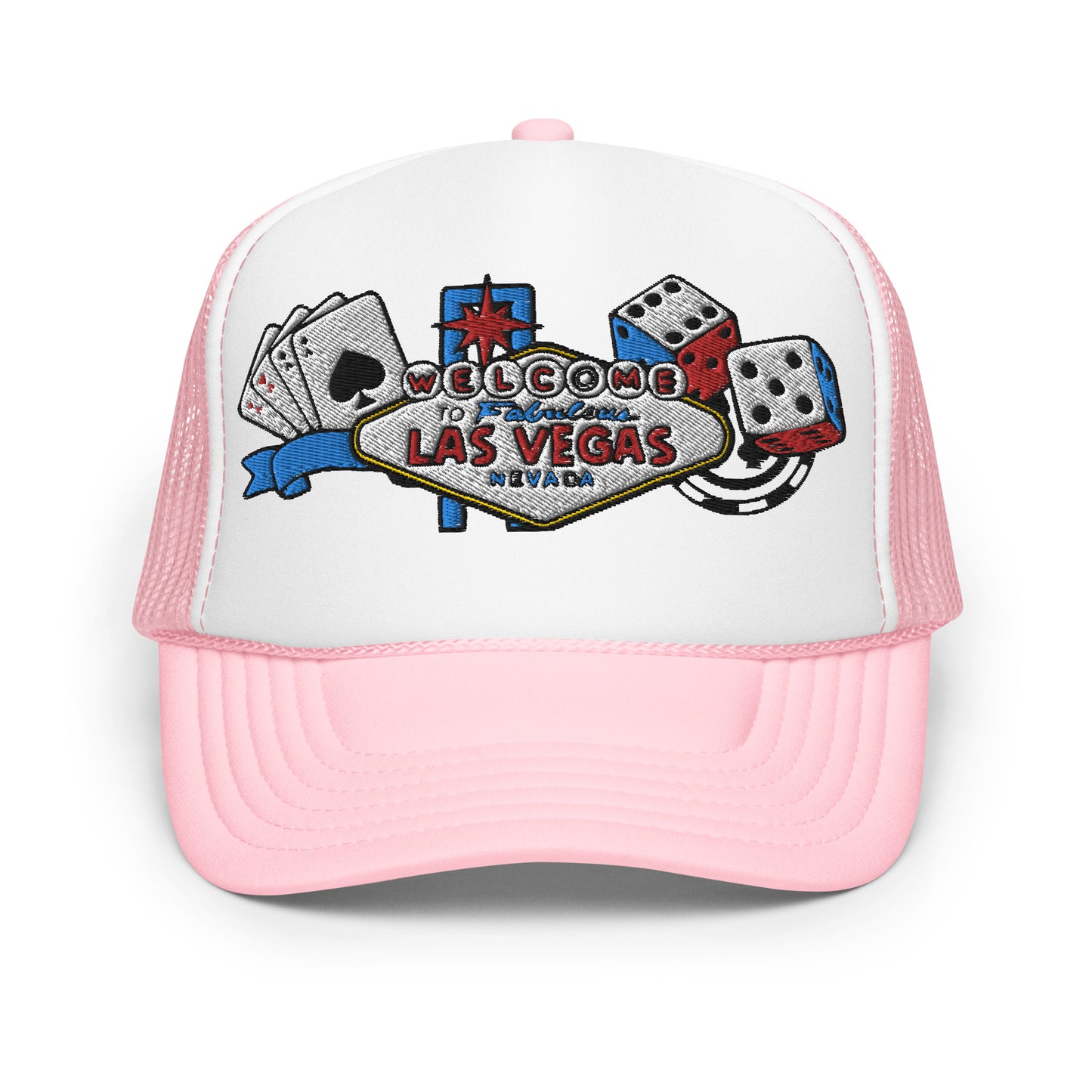 Las Vegas Embroidered Patches Otto Foam Trucker Hat