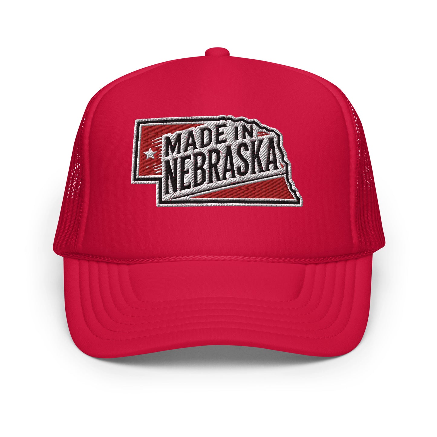 Otto Foam Trucker Hat With Made In Nebraska Embroidered Patch