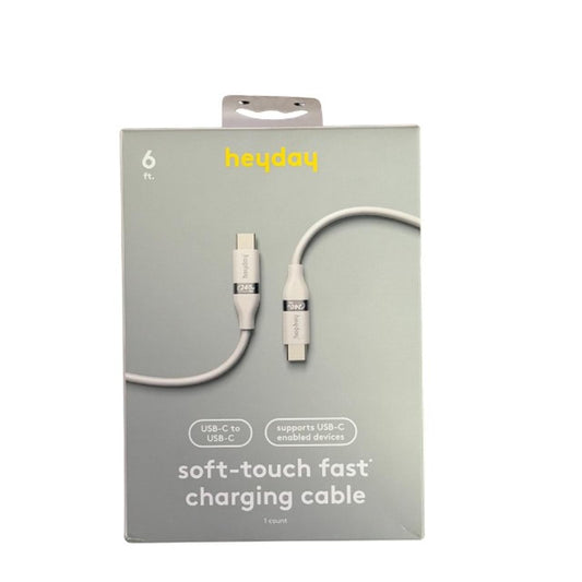 Heyday 6' USB-C To USB-C Soft-Touch Fast Charging Cable