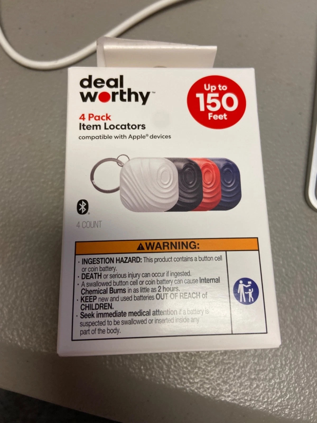 Dealworthy 4 Pack Item Locators Compatible with Apple Devices