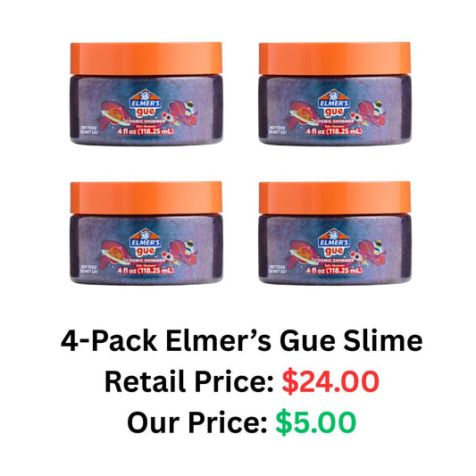 4-Pack Elmer’s Gue Cosmic Shimmer Slime Set