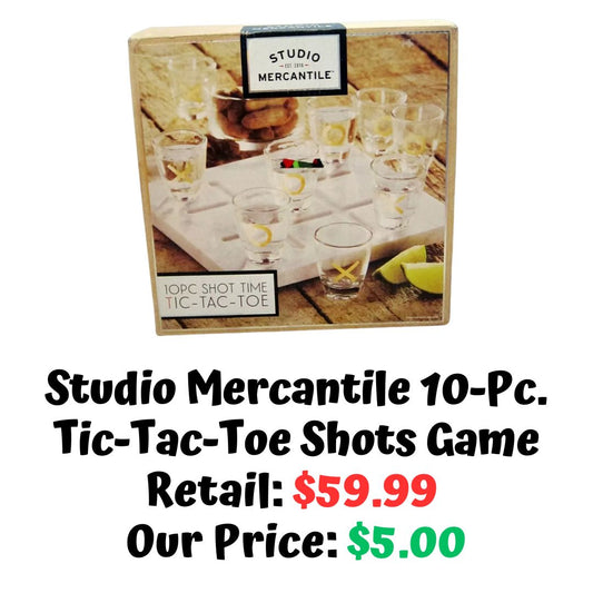 Studio Mercantile 10-pc Tic-Tac-Toe Shots Game